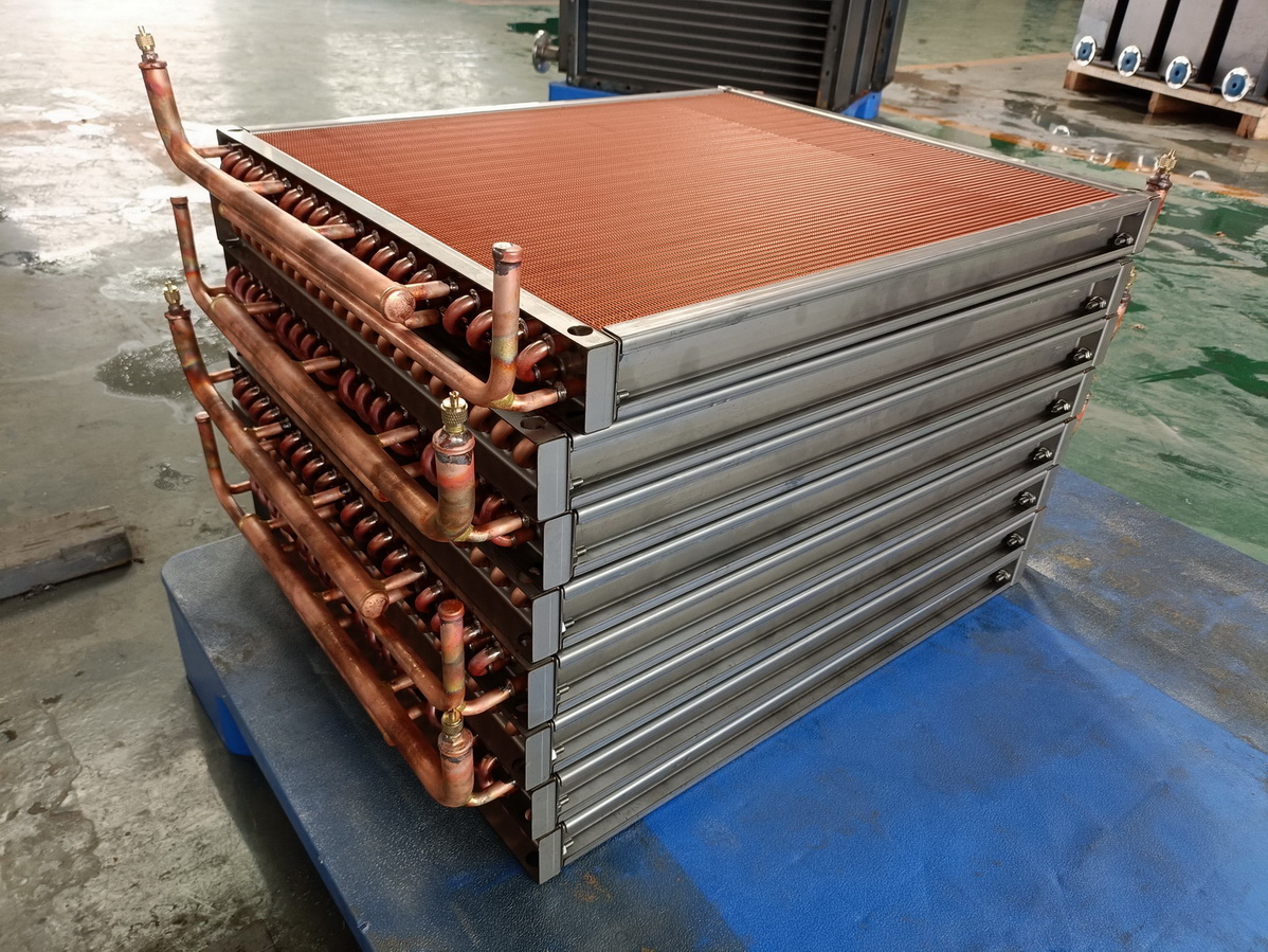 Industrial Copper Tube Heat Exchanger for Air to Liquid Heating Applications