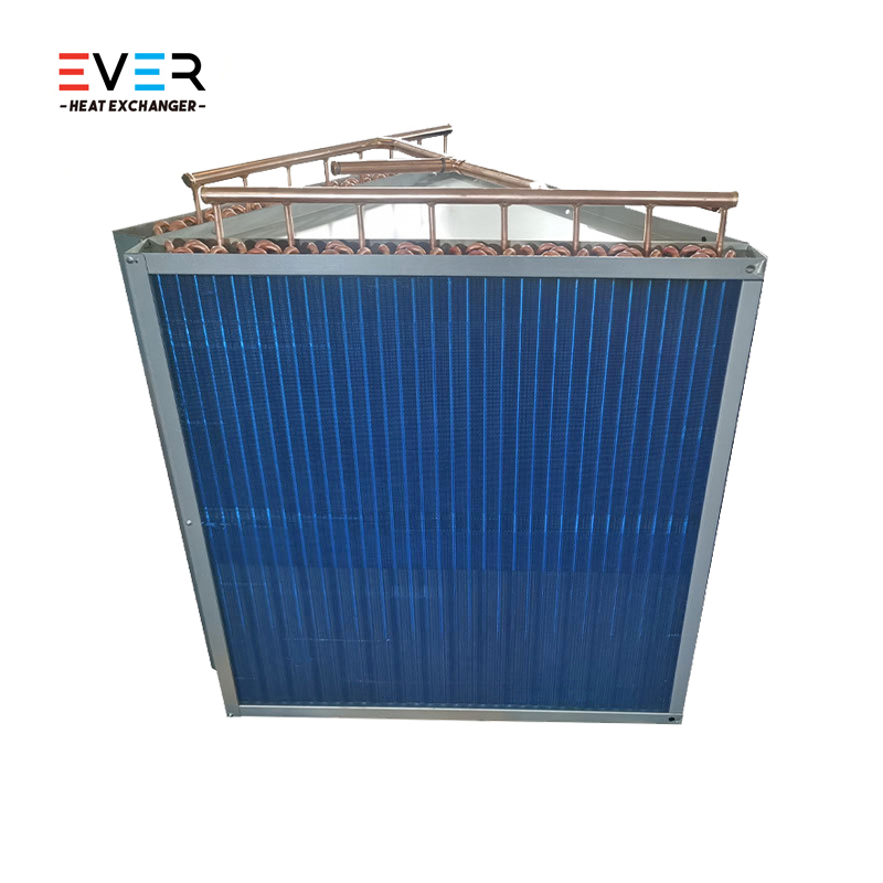 High performance finned condenser for thermal recovery units