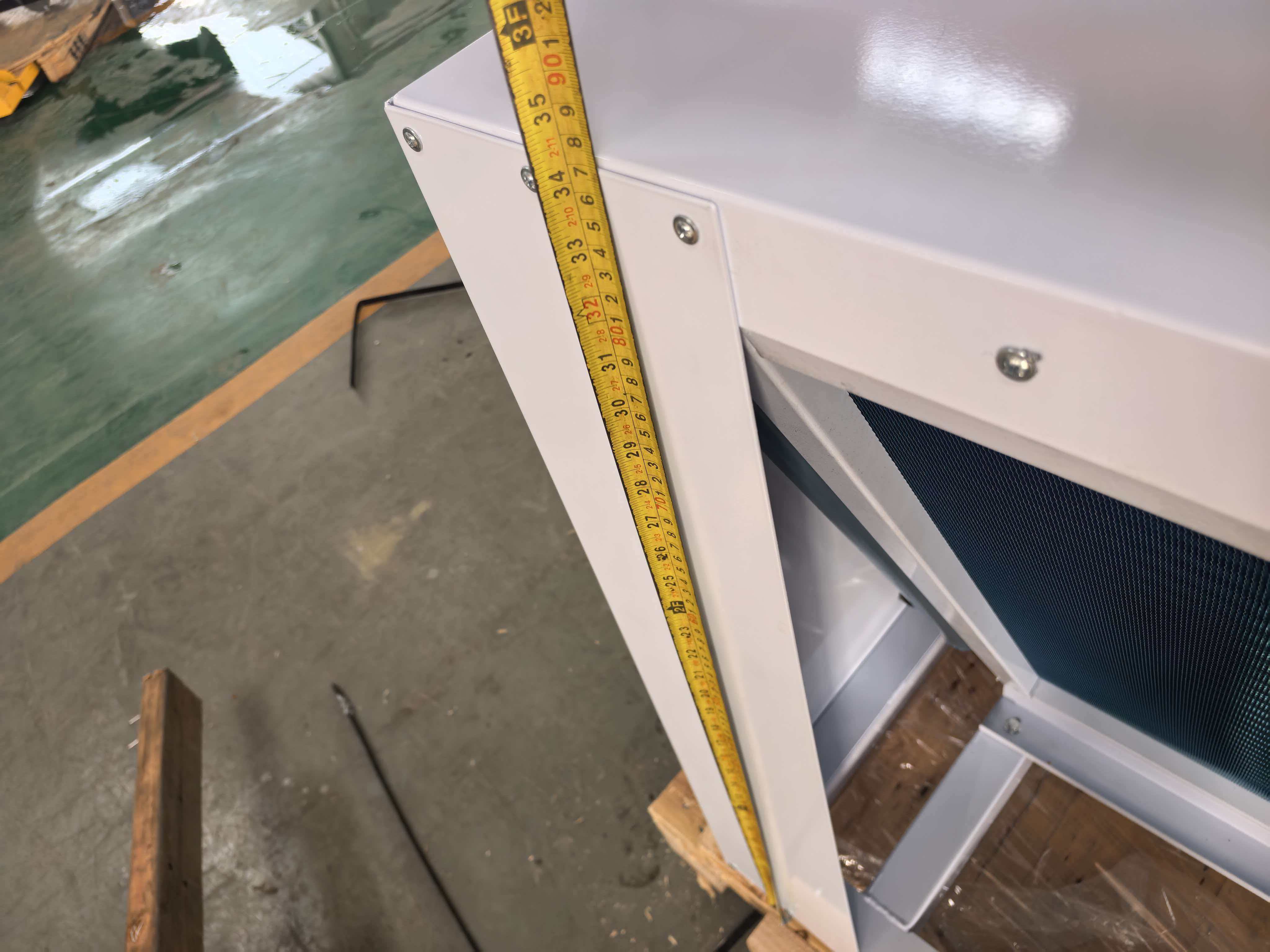 Small V Shape Dry Cooler with AC Fan for Packaging Line Heat Dissipation