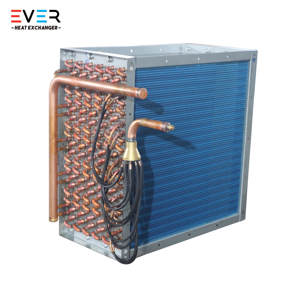 Anti-bacterial fin coil evaporator for seafood storage
