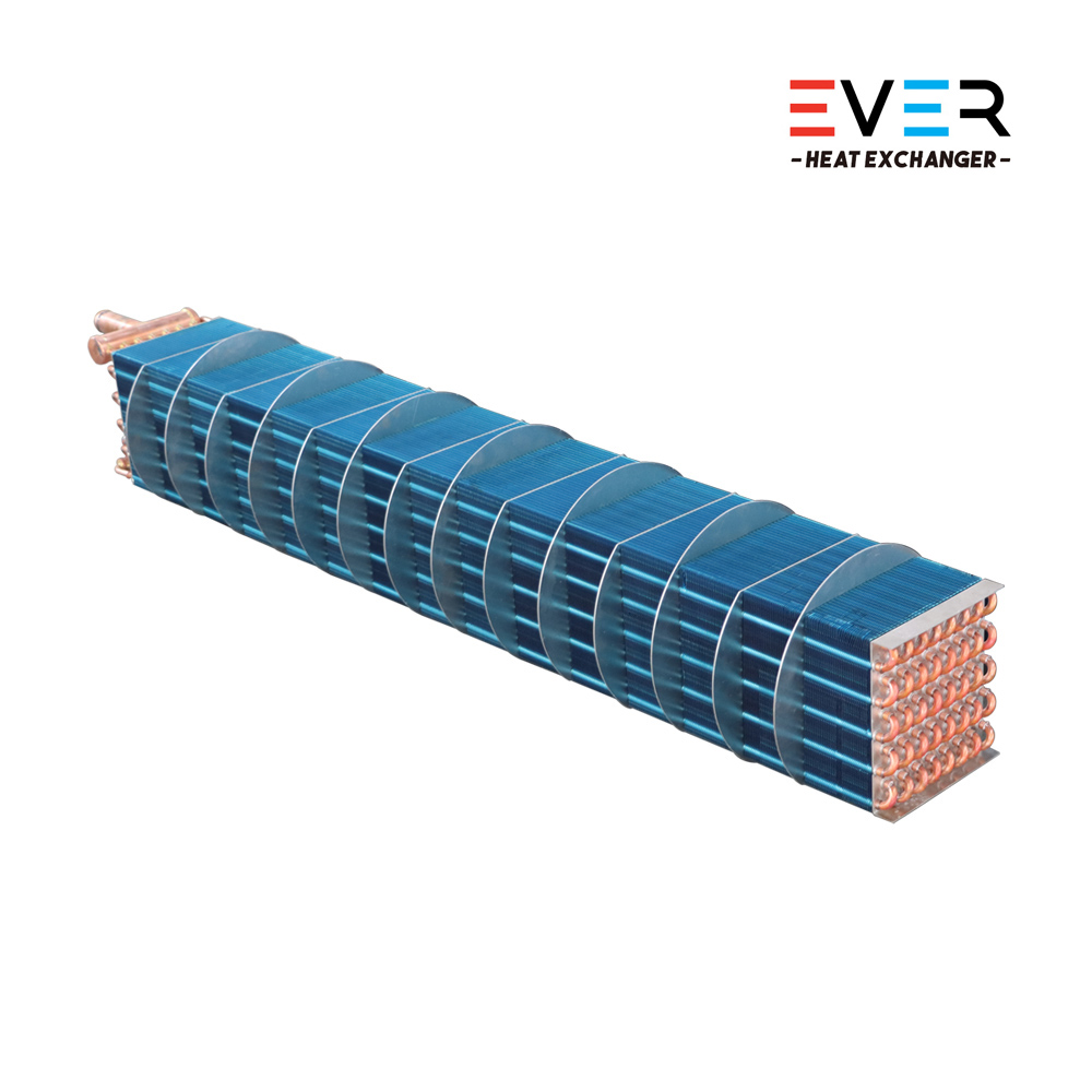 Rapid cooling evaporator with optimized airflow design